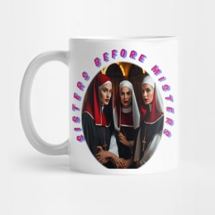 Sisters before misters, cool galentines girls,galantines,galentines gals Mug